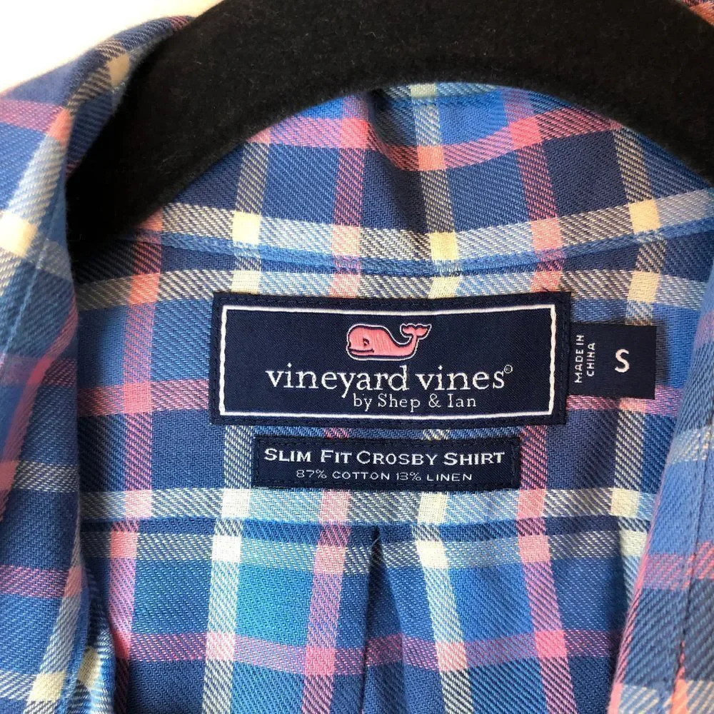 Vineyard Vines | Linen Blend Slim Fit Crosby Shirt - Picture 2 of 6